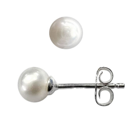 5mm FWP Earstud Sterling Silver