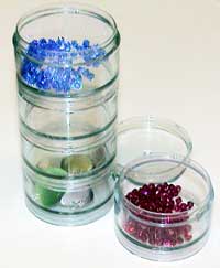 52mm dia.Clear Screw Stack Jars-5 Stack Set
