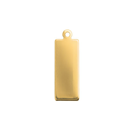 ImpressArt 5x17mm Rectangle Tag Brass