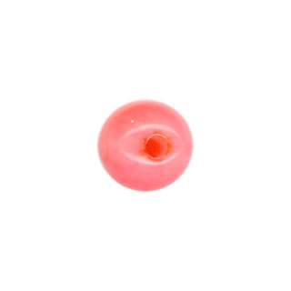 6mm Coral Half Drilled Beads