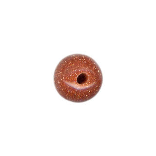 6mm Goldstone Half Drilled Beads