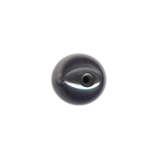 6mm Hematite Half Drilled Beads
