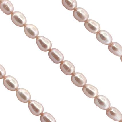 FWP 6-7mm Rice beads: Pink/Purple