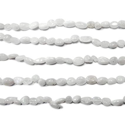 6-8mm Moonstone Pebble Nugget Bead 16