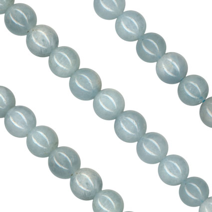 6mm Aquamarine Round Beads String