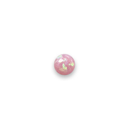 6mm Lab-Grown Opal Cabochons: Pink Opal