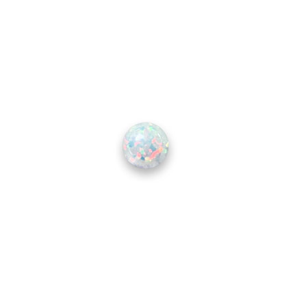 6mm Lab-Grown Opal Cabochons: White Opal