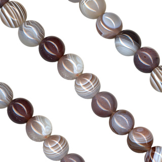 6mm Botswana Agate Loose Bead String