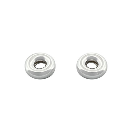 6mm Donut Bead Sterling Silver
