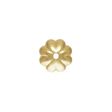 6mm Flower Bead Cap Gold Filled