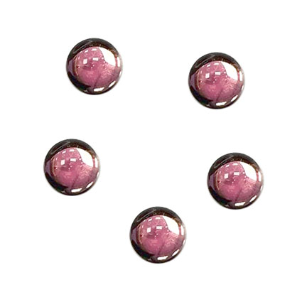 6mm Glass Cabochons Light Amethyst