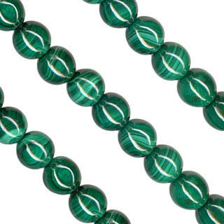 6mm Malachite Round Beads String -16"