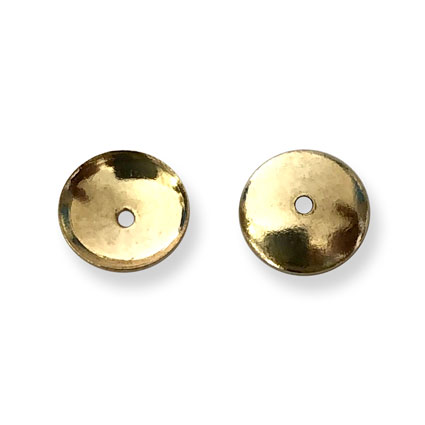 6mm Plain Bead Cap Gold Plated