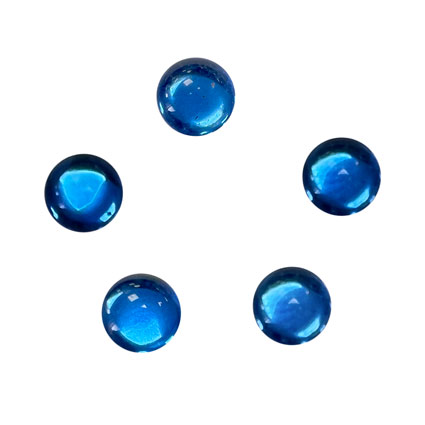 6mm Glass Cabochons Sapphire