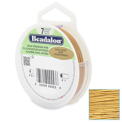 0.46mm(0.018") 7strand Beadalon GOLD 30ft