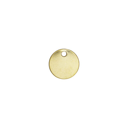 7mm Round Disc Tag Gold Filled