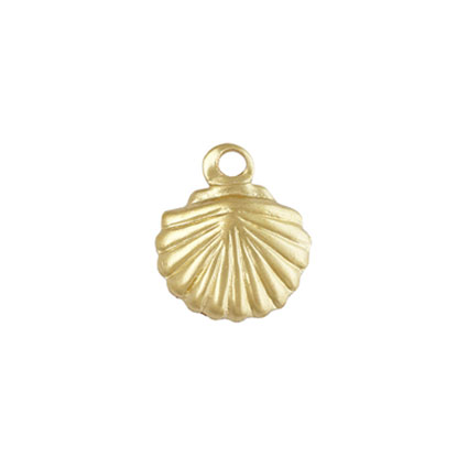 7mm Clam Charm Gold Filled