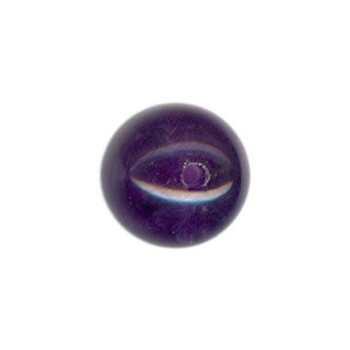8mm Amethyst Half Drilled Beads
