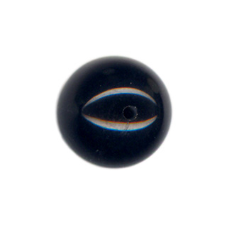6mm Black Onyx Half Drilled Beads