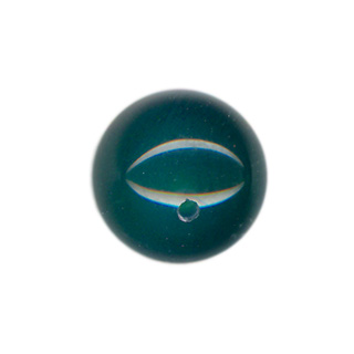 8mm Green Onyx Half Drilled Beads