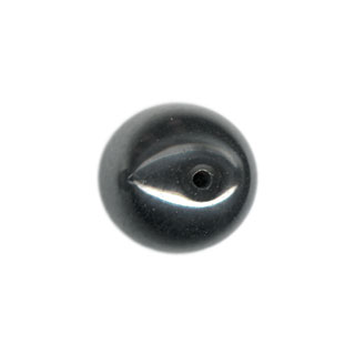 8mm Hematite Half Drilled Beads