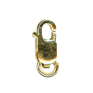 8.4mm Lobster Clasp w/Ring 9ct Gold