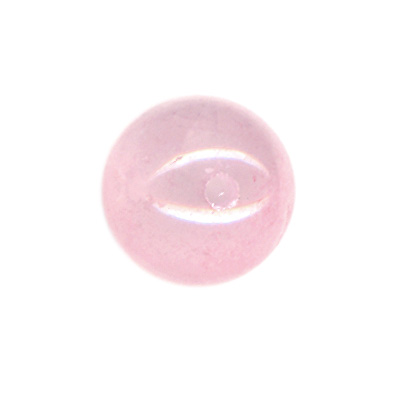 6mm Rose Quartz Half Drilled Beads