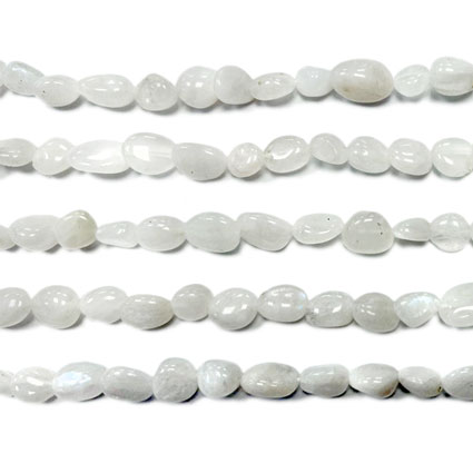 8-10mm Moonstone Pebble Nugget Bead 16