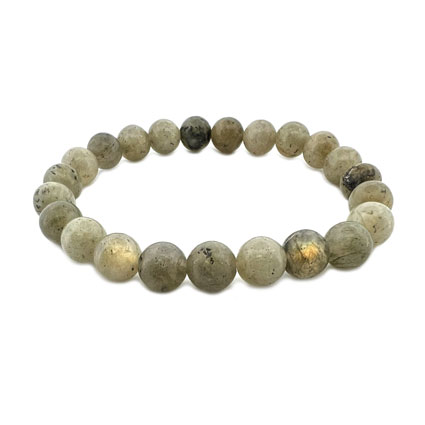 8mm Round Labradorite B grade Elastic Bracelet
