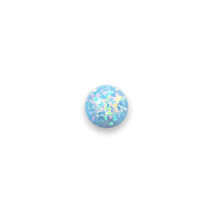 8mm Lab-Grown Opal Cabochons: Cornflower Blue