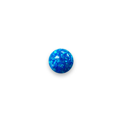 8mm Lab-Grown Opal Cabochons: Pacific Blue