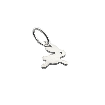 8mm Rabbit Charm Sterling Silver