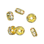 8mm Crystal Rondelle Beads: GP