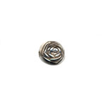 8mm Rosebud Beads Antq. Silver