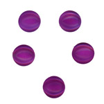 8mm Glass Cabochons Amethyst