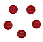 10mm Glass Cabochon: Ruby