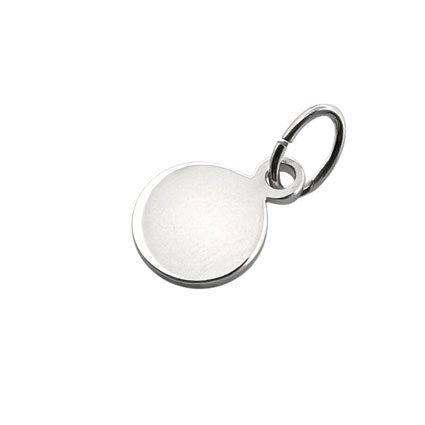 9mm Disc Tag (1.2mm Thick) Sterling Silver