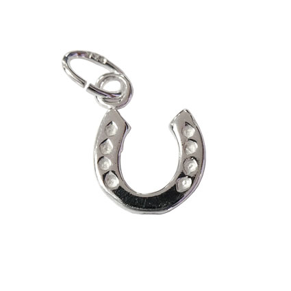 9mm Horseshoe Charm Sterling Silver