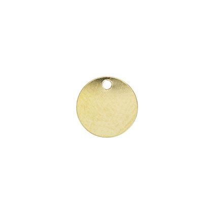9mm Round Disc Tag Gold Filled