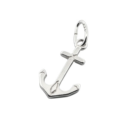 16mm Anchor Charm Sterling Silver