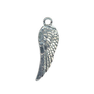 11x31mm Angel Wing Pendant Antq. Silver Plate