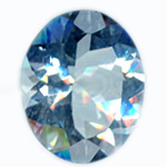 10x8mm Facet Cut Aquamarine Stone