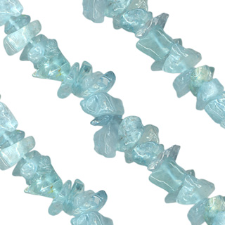 31-32'' Aquamarine Chip Beads Necklace