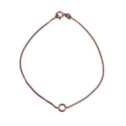 Sterling Silver Rose Gold Plated 7.5