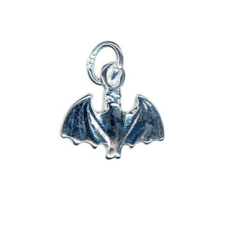 10mm Bat Charm Sterling Silver