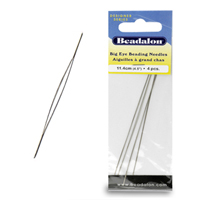 Big Eye Beading Needles 4.5"- 4pcs