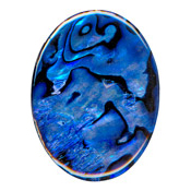 40x30mm Blue Abalone Cabochon
