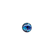 8mm Blue Abalone Cabochon