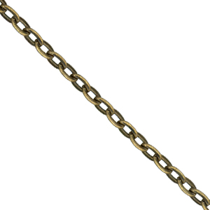 3x4mm Trace Chain Ant.Gold