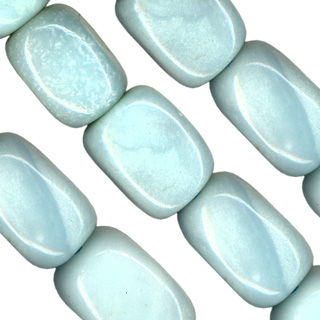 14X20mm Polished Baroque Beads Chinese Amazonite